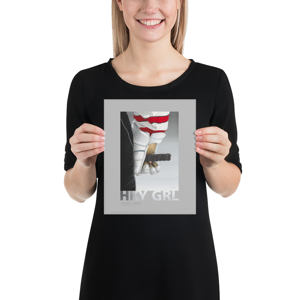 HKY GRL: Silky Mitts with slang & border POSTER - Image 4