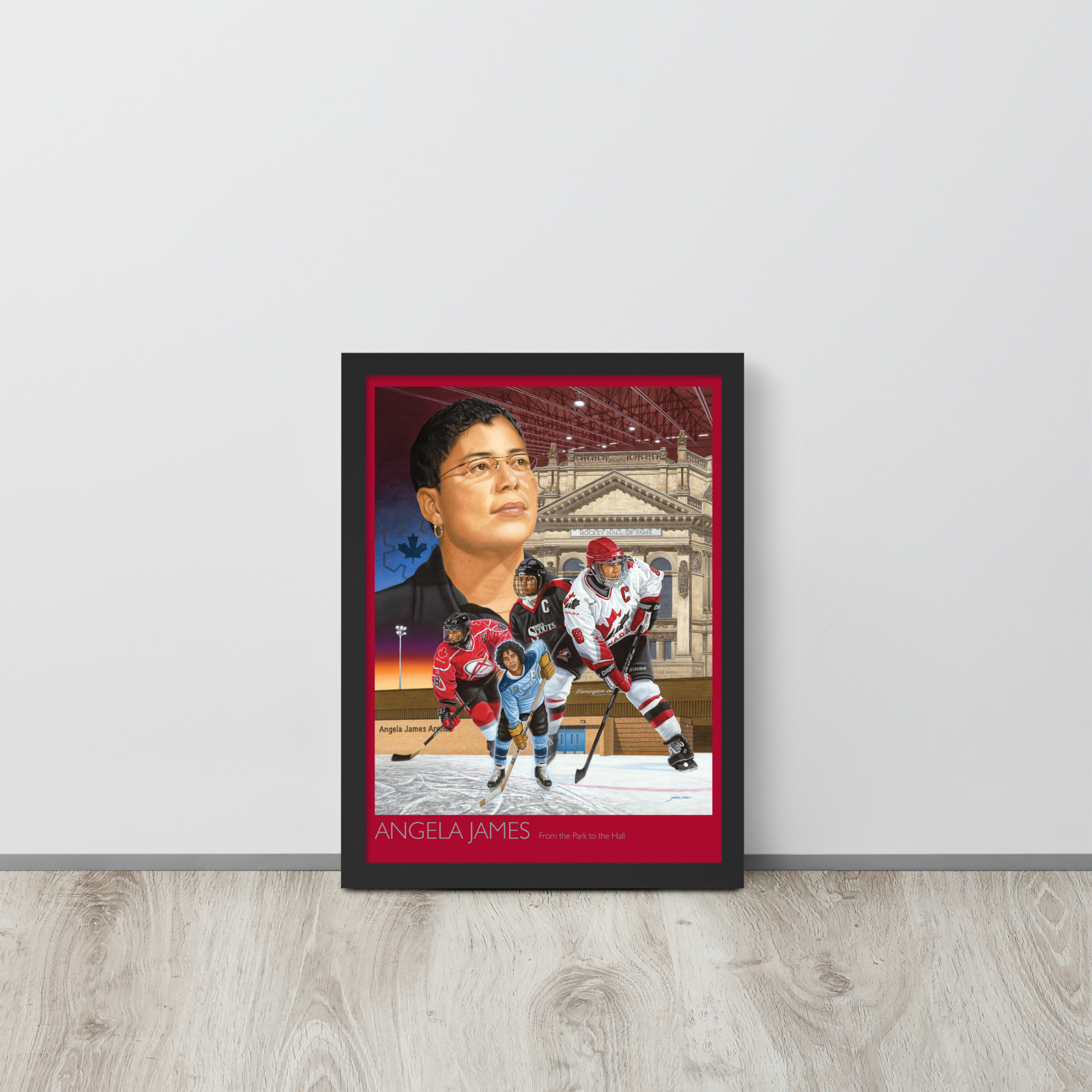 ANGELA JAMES: Framed Print Red Border - Image 3
