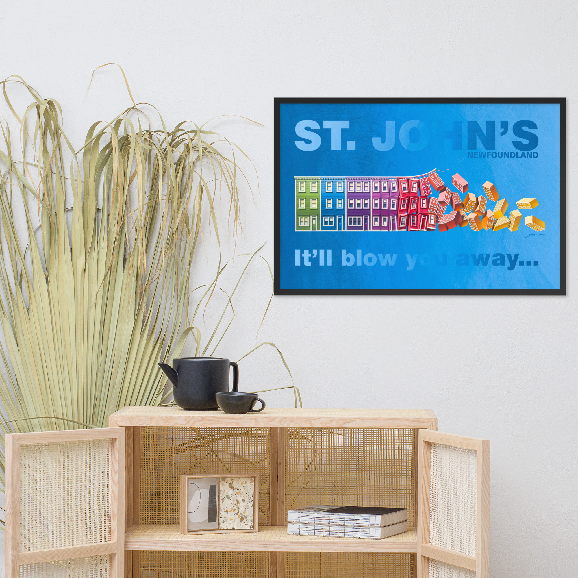 ST. JOHN'S It'll blow you away... Framed Print - Image 2