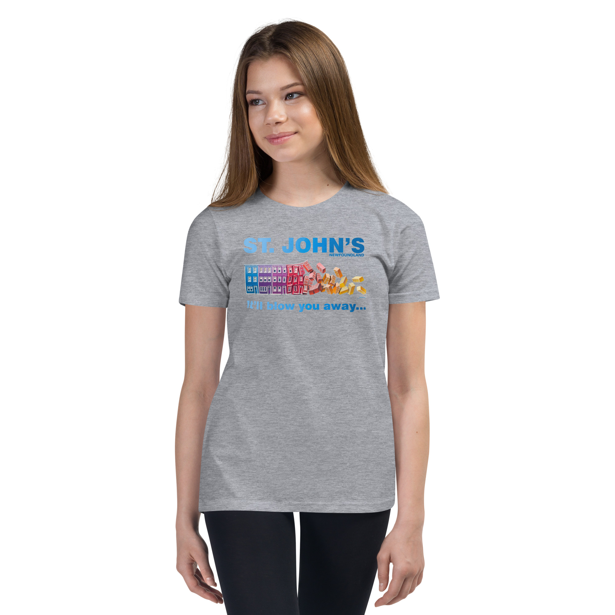 ST. JOHN'S It'll blow you away GIRL'S Youth Short Sleeve T-Shirt - Image 11