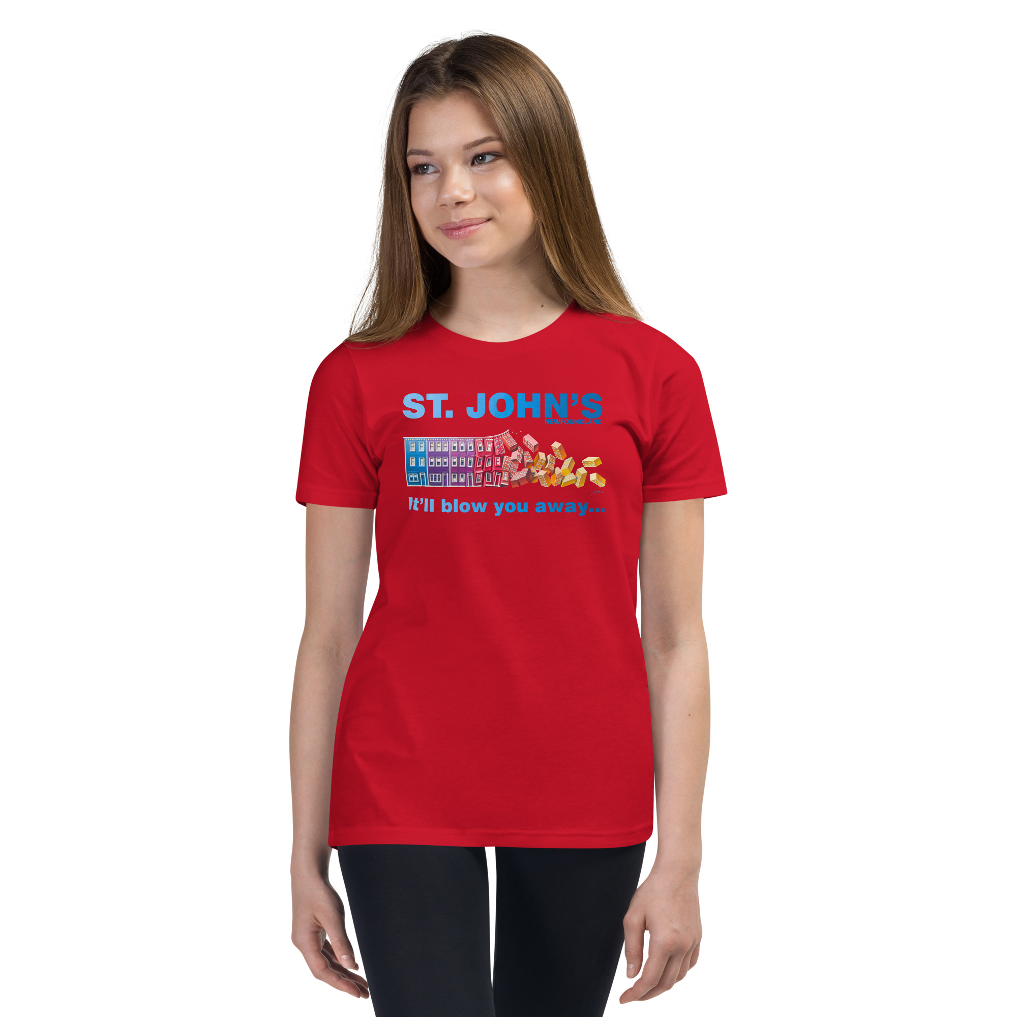 ST. JOHN'S It'll blow you away GIRL'S Youth Short Sleeve T-Shirt - Image 5