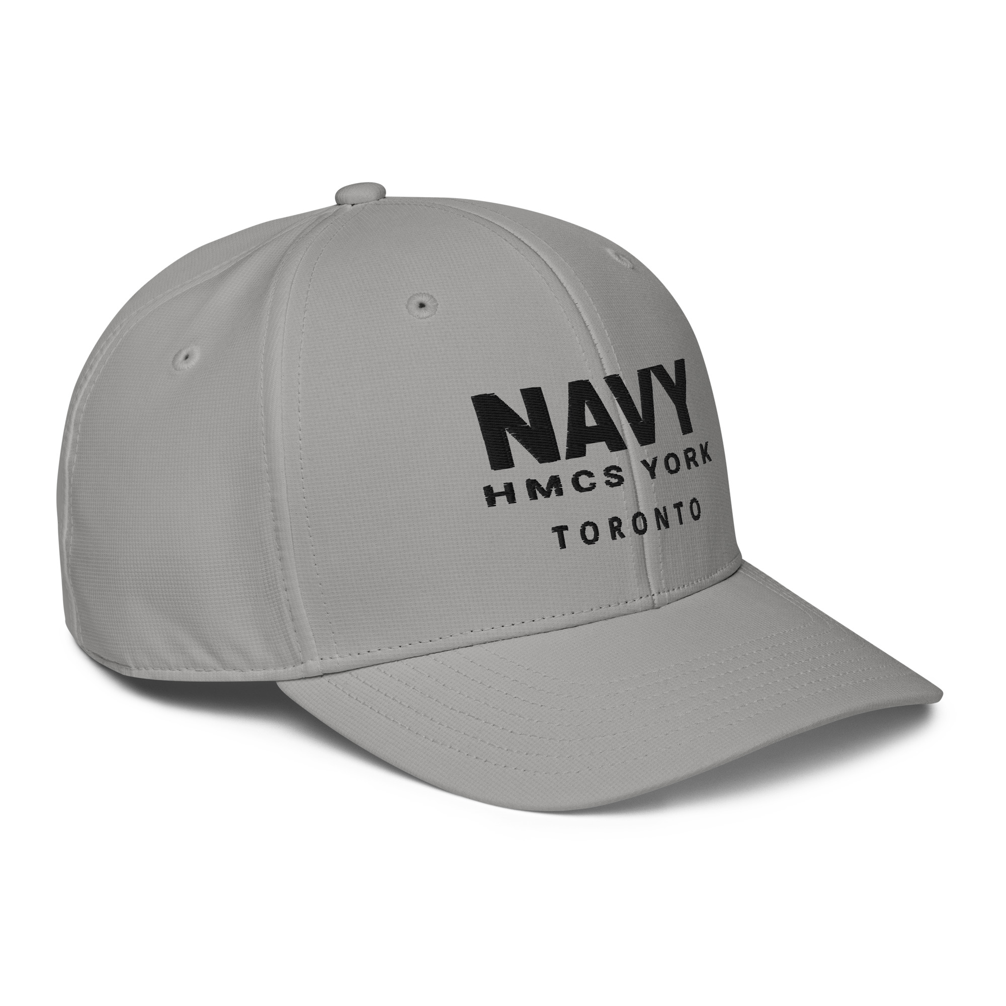 Embroidered NAVY HMCS YORK adidas performance cap (Black Thread) - Image 25