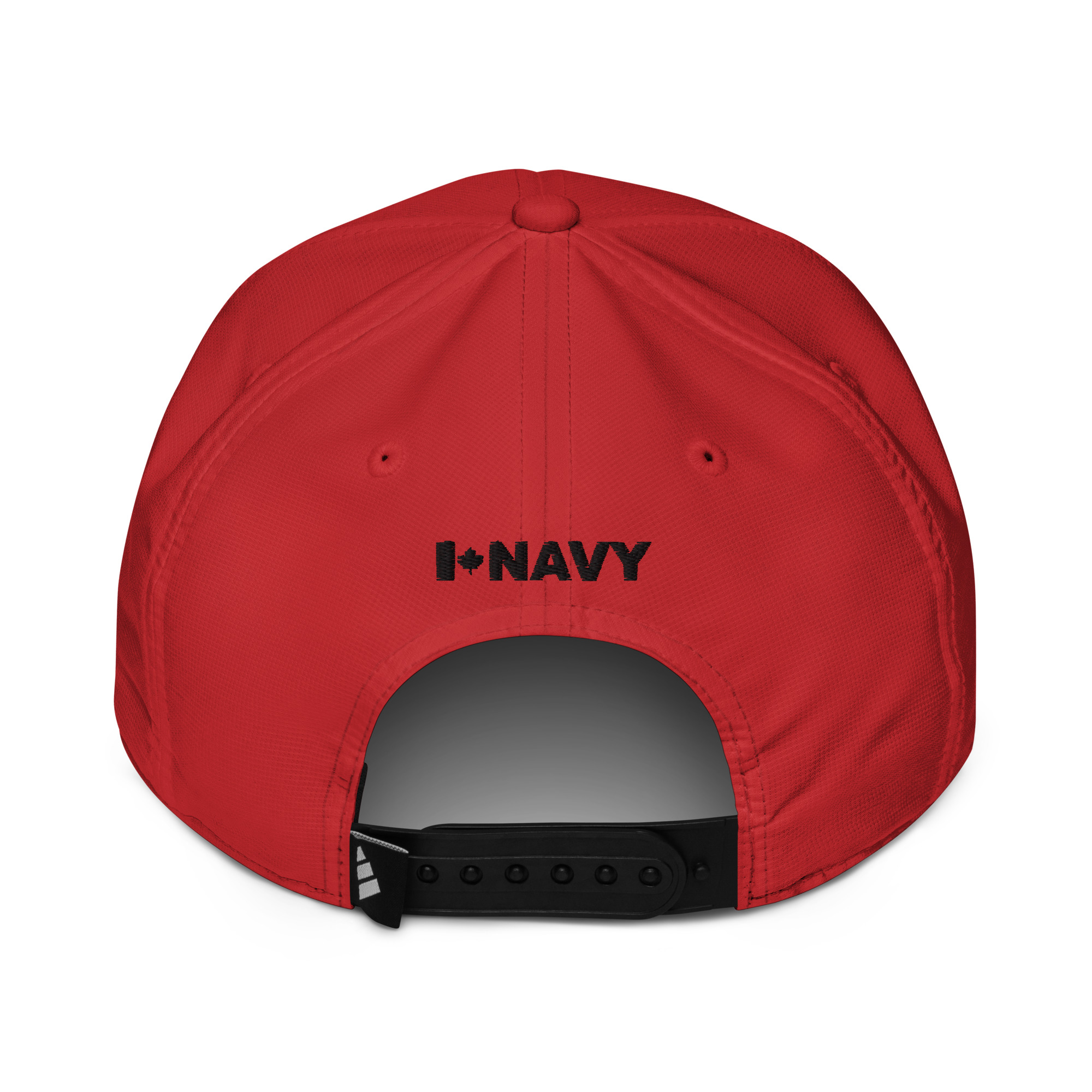 Embroidered NAVY HMCS YORK adidas performance cap (Black Thread) - Image 23