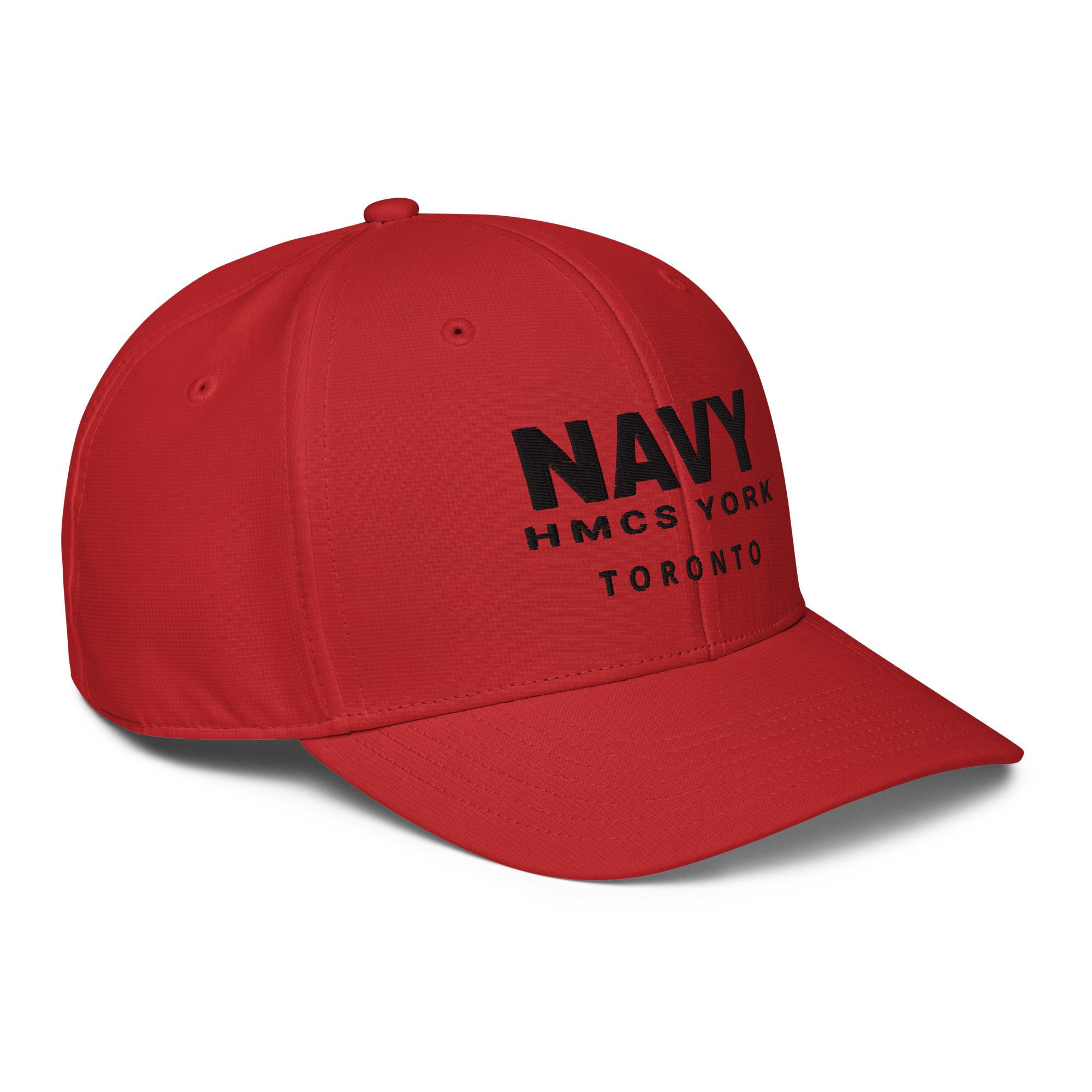 Embroidered NAVY HMCS YORK adidas performance cap (Black Thread) - Image 22