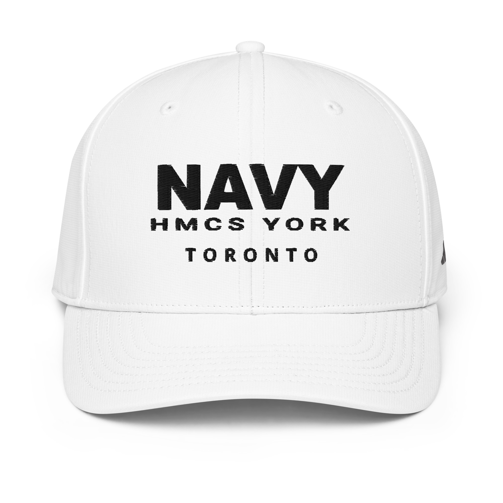Embroidered NAVY HMCS YORK adidas performance cap (Black Thread) - Image 27