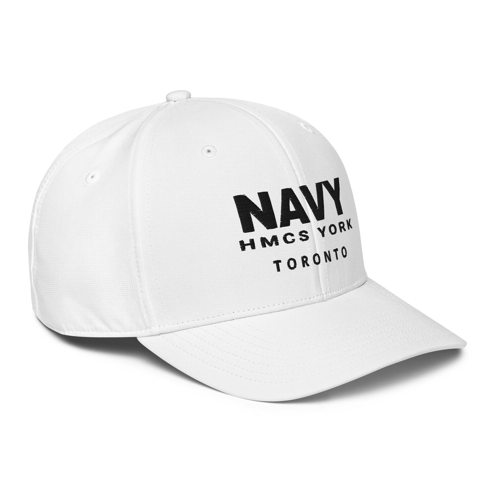 Embroidered NAVY HMCS YORK adidas performance cap (Black Thread) - Image 29
