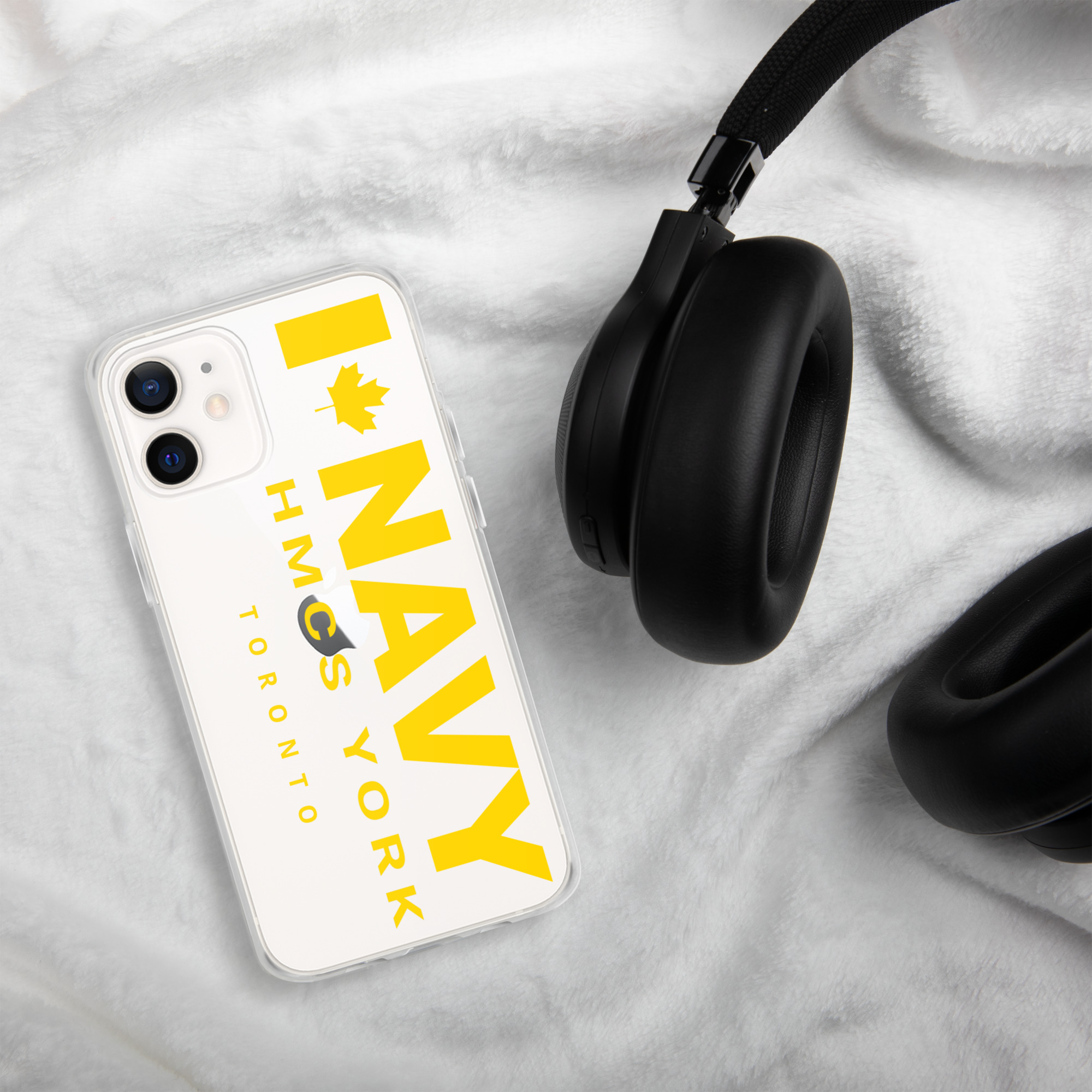 NAVY HMCS YORK Clear Case for iPhone® (Yellow Text) - Image 21