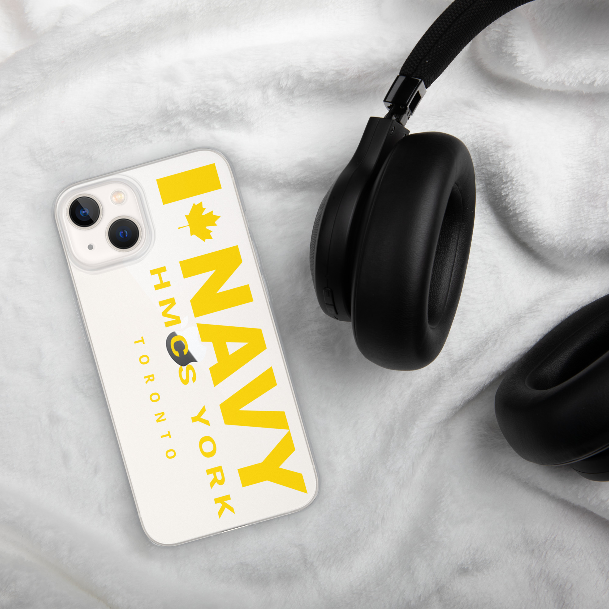 NAVY HMCS YORK Clear Case for iPhone® (Yellow Text) - Image 33
