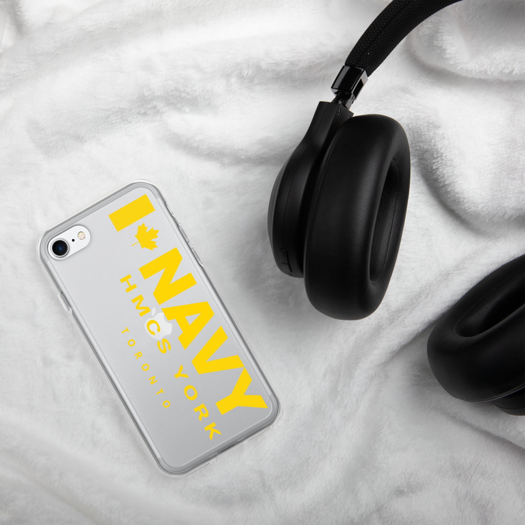 NAVY HMCS YORK Clear Case for iPhone® (Yellow Text) - Image 57