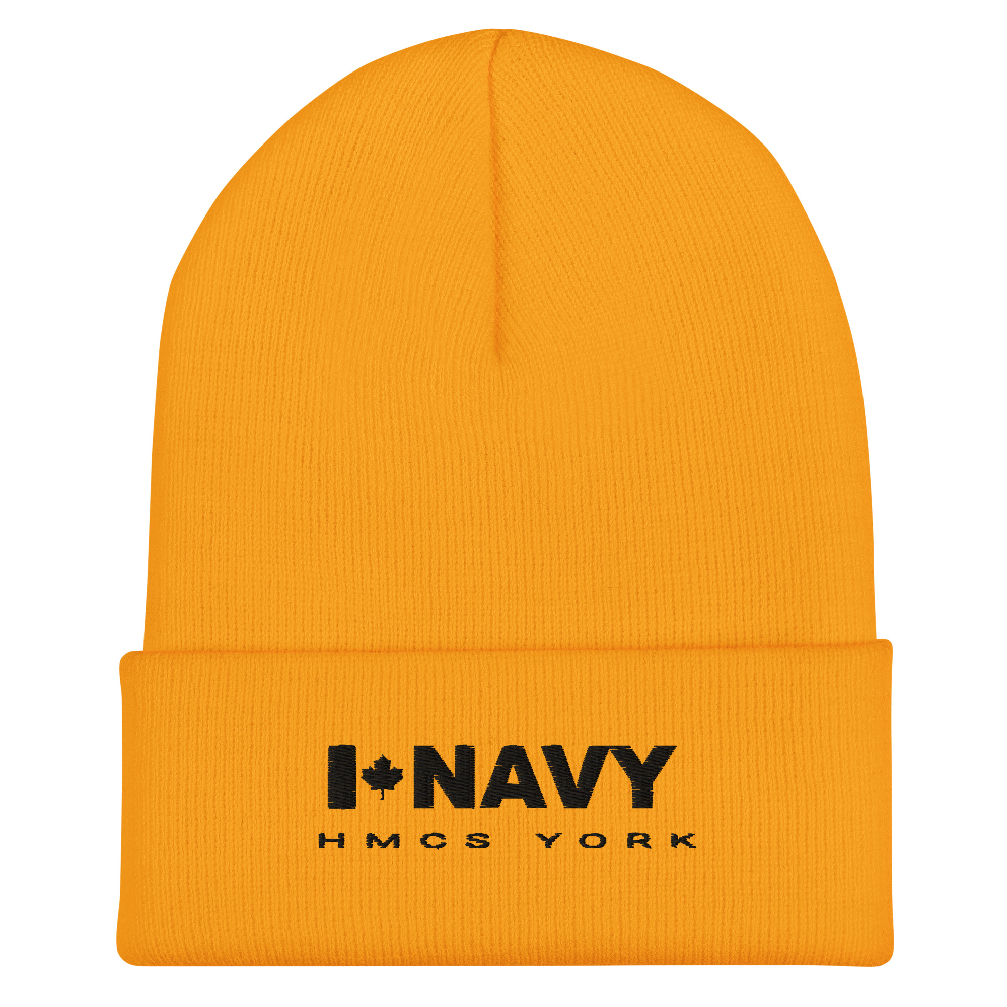 CDN NAVY HMCS YORK Cuffed Beanie (Black Thread) - Image 6