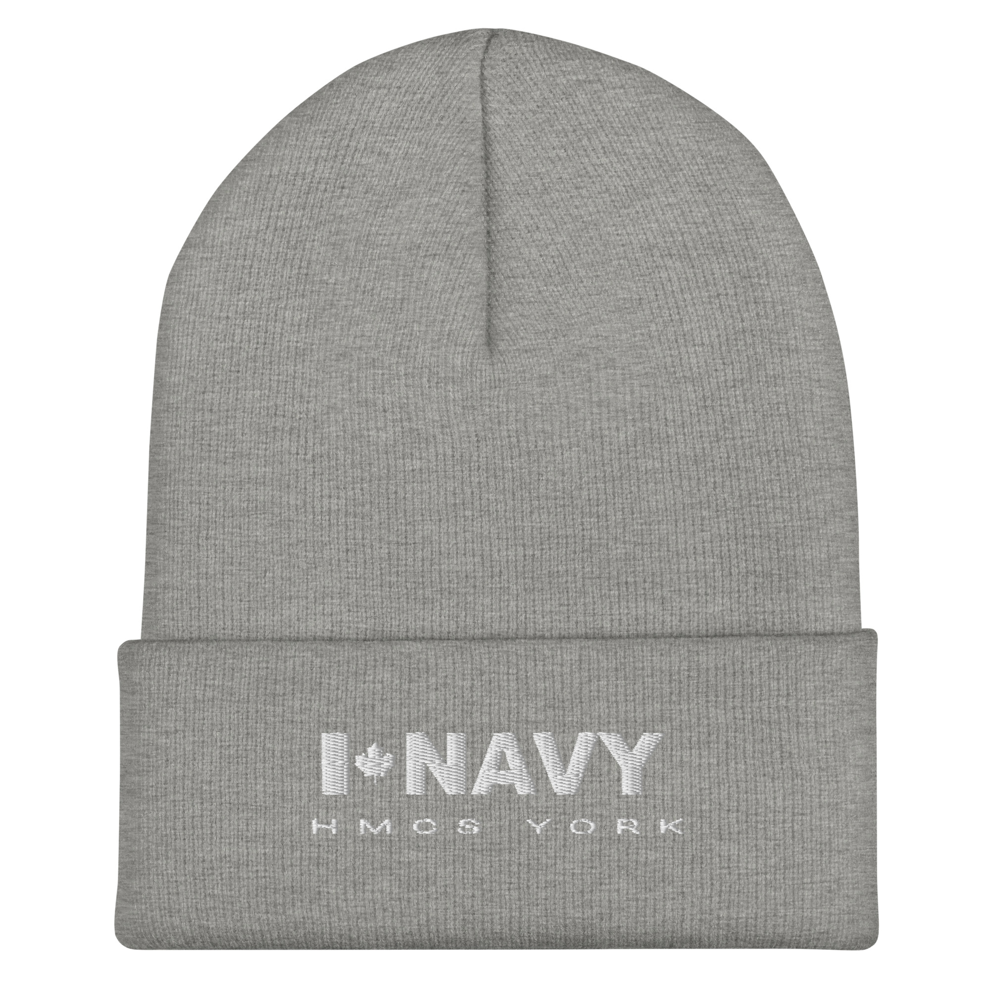 CDN NAVY HMCS YORK Cuffed Beanie (White Thread) - Image 7