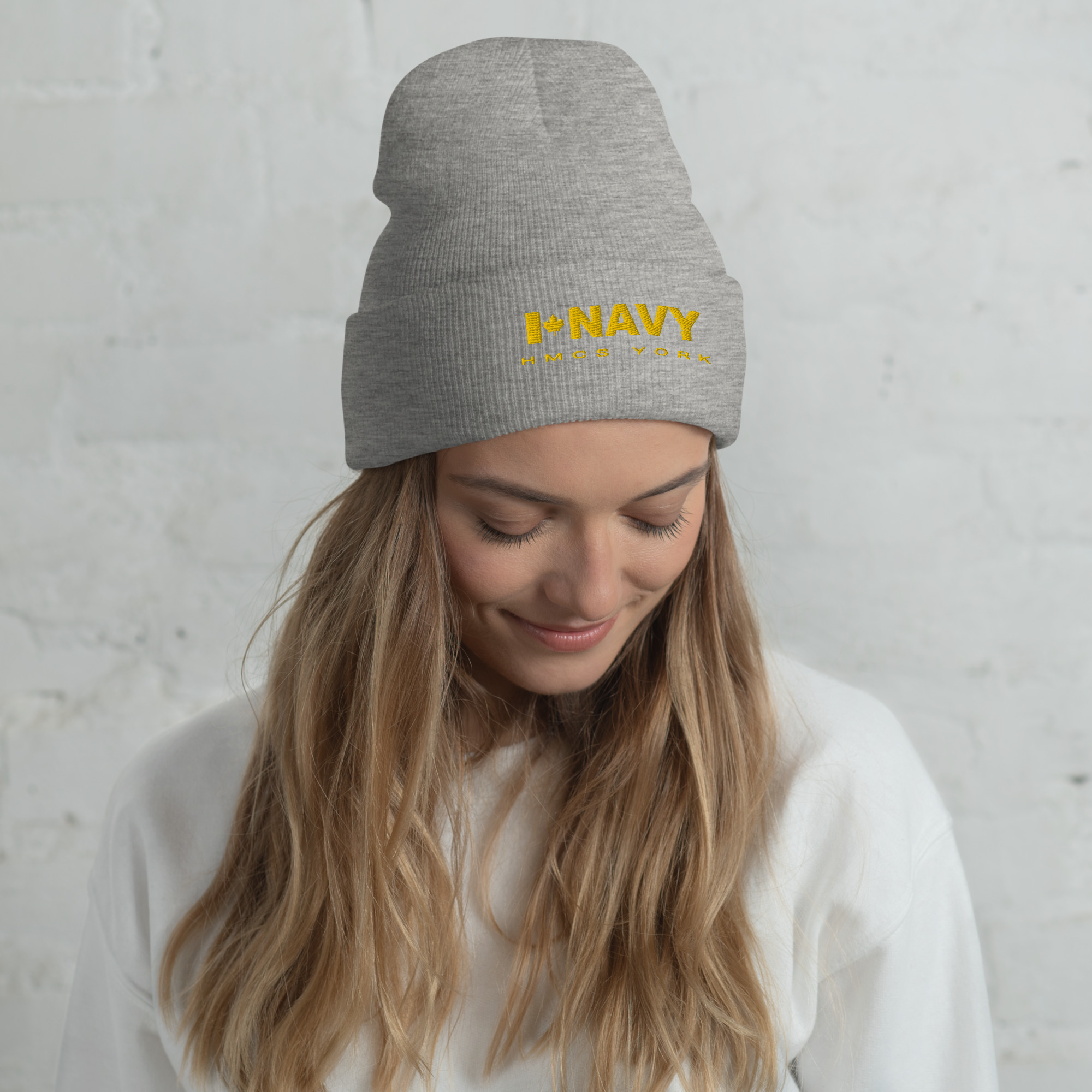 CDN NAVY HMCS YORK Cuffed Beanie (Gold Thread) - Image 7