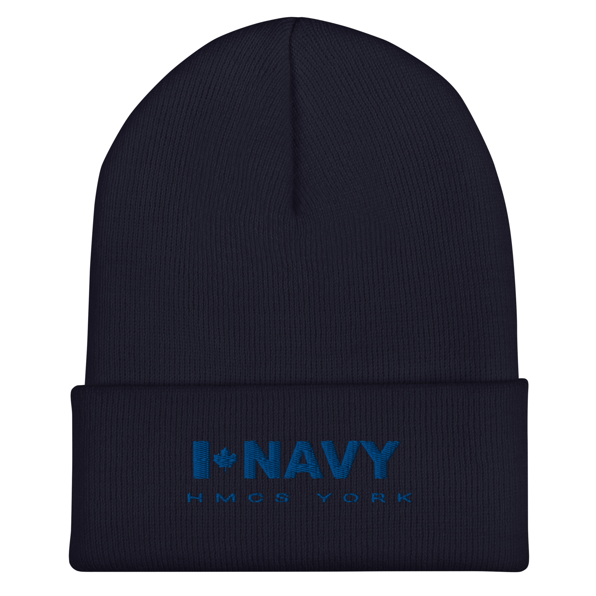 CDN NAVY HMCS YORK Cuffed Beanie (Blue Thread) - Image 3