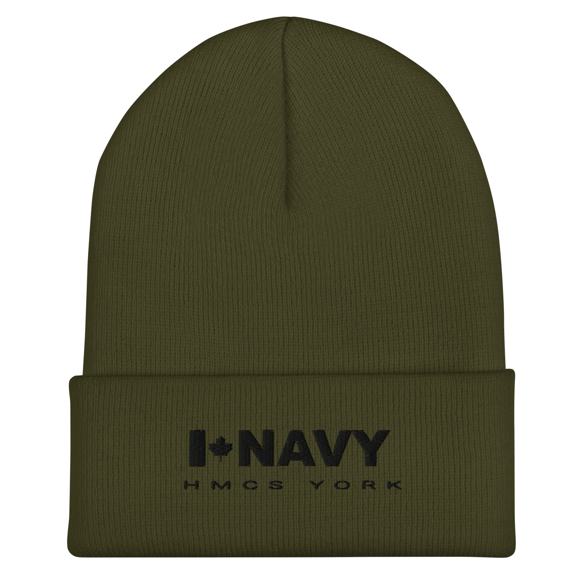 CDN NAVY HMCS YORK Cuffed Beanie (Black Thread) - Image 5