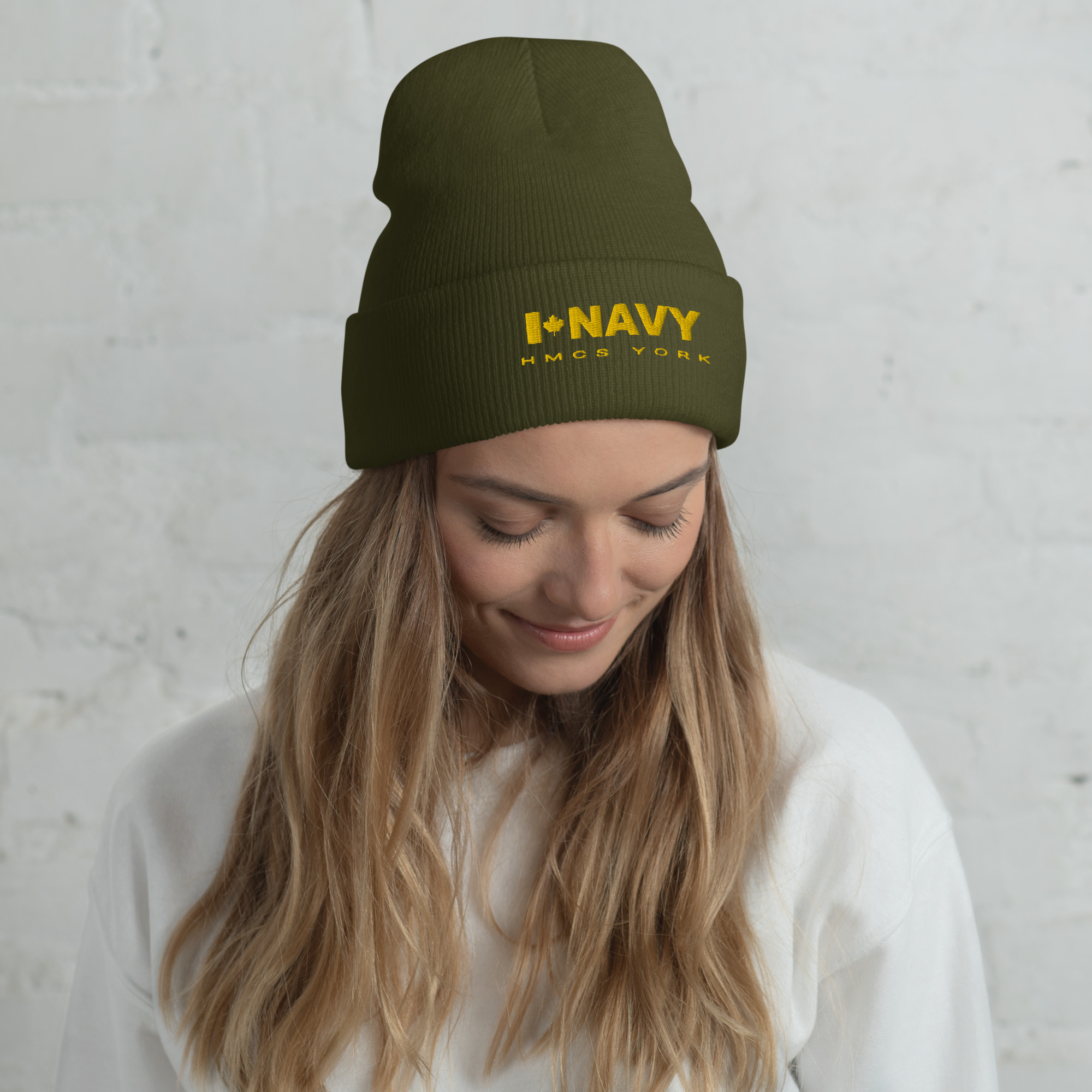 CDN NAVY HMCS YORK Cuffed Beanie (Gold Thread) - Image 6