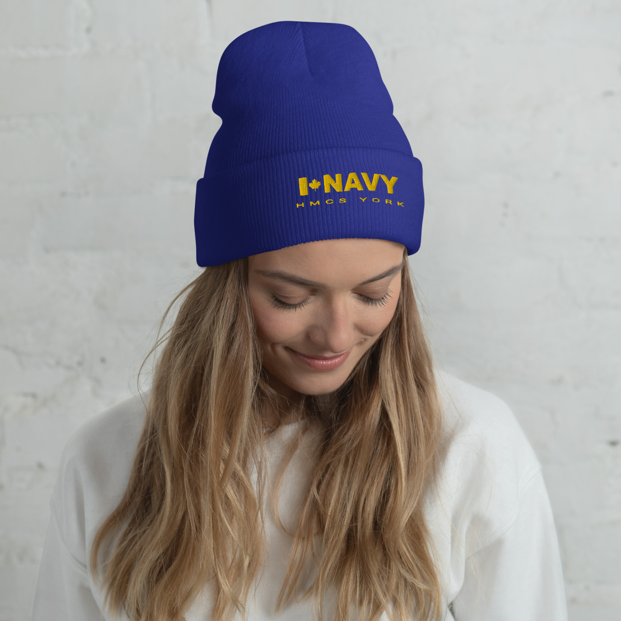 CDN NAVY HMCS YORK Cuffed Beanie (Gold Thread)