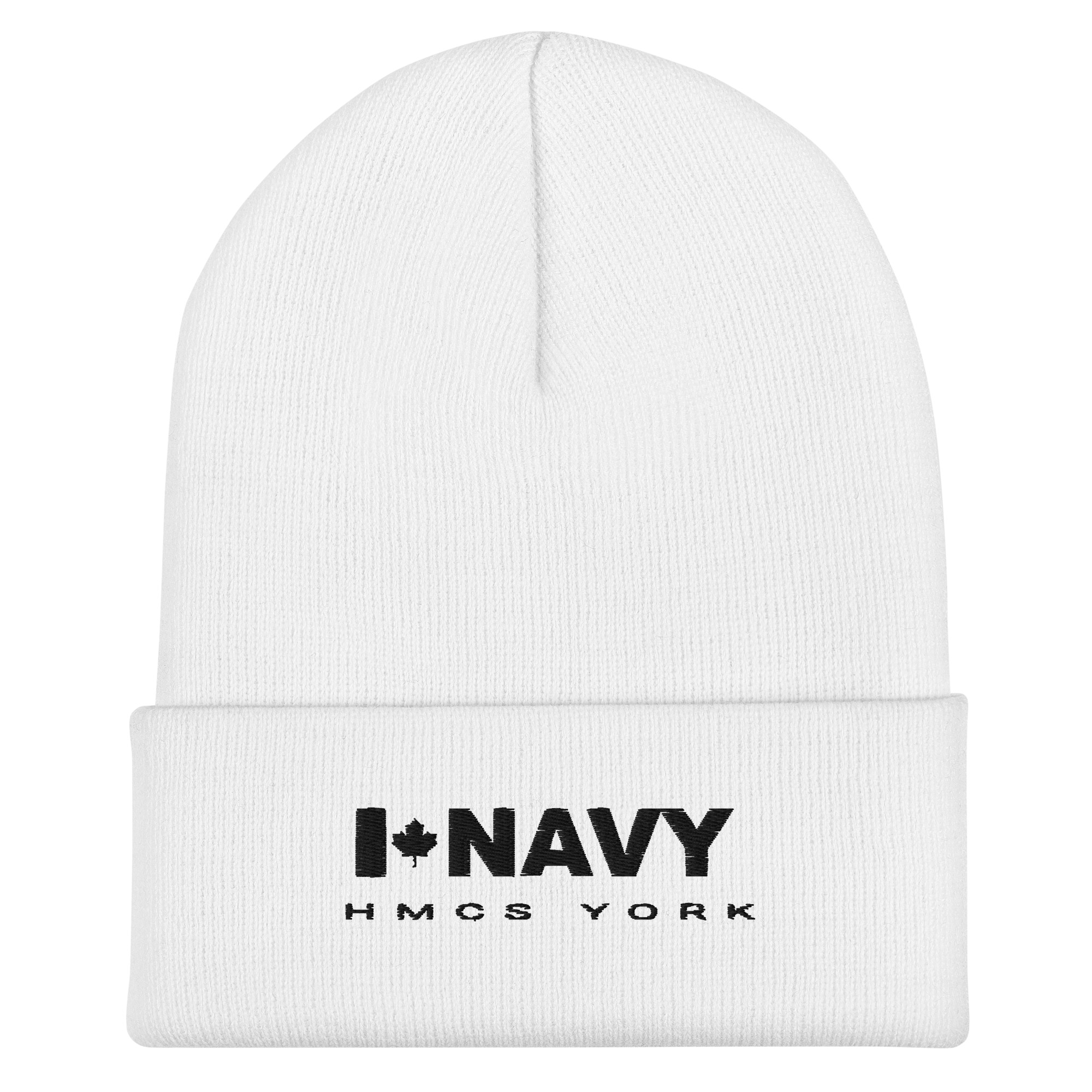 CDN NAVY HMCS YORK Cuffed Beanie (Black Thread) - Image 7
