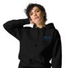 Embroidered HMCS YORK NAVY Unisex Hoodie (Blue Thread) - Image 11