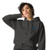Embroidered HMCS YORK NAVY Unisex Hoodie (Blue Thread) - Image 17