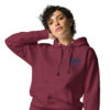 Embroidered HMCS YORK NAVY Unisex Hoodie (Blue Thread) - Image 15