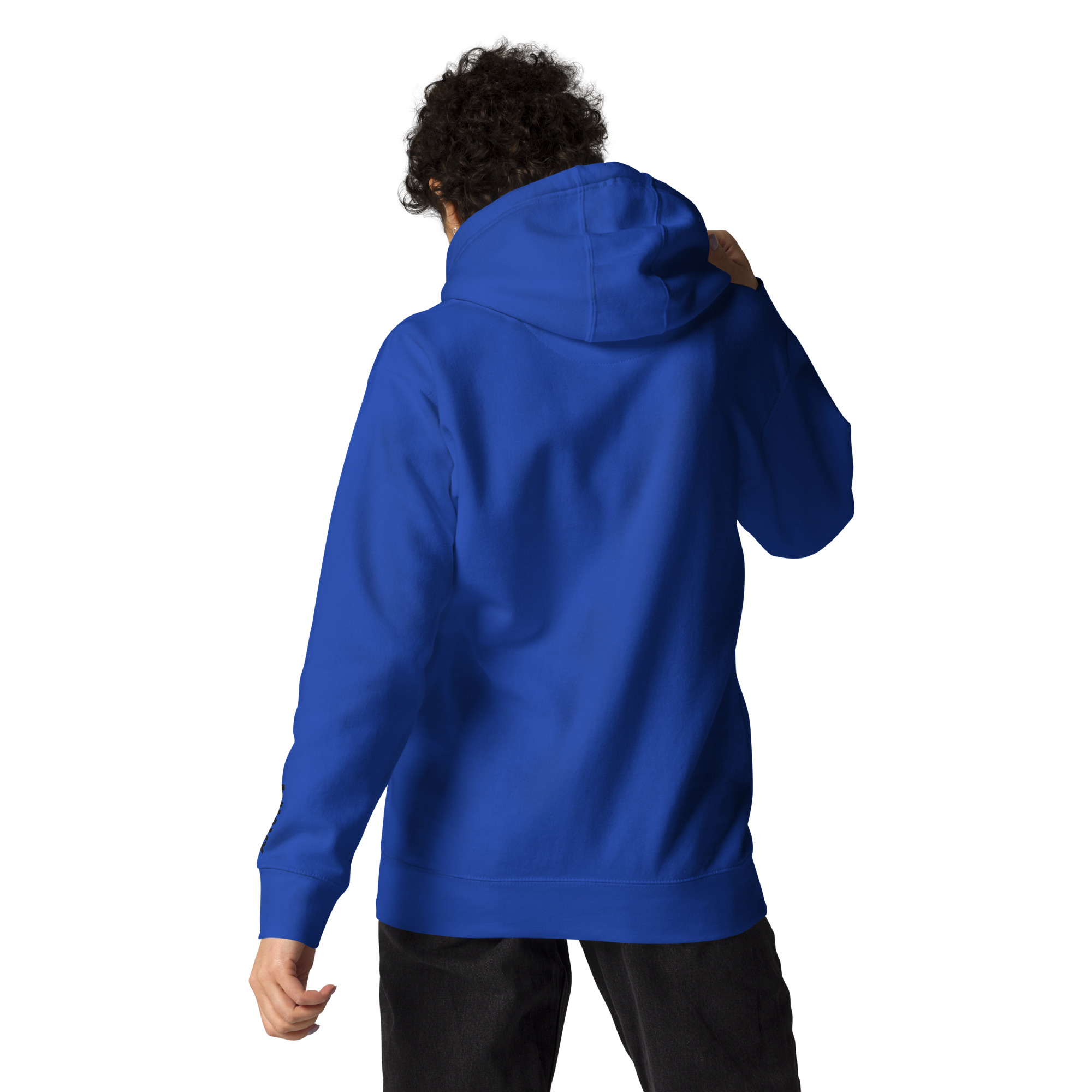 Embroidered HMCS YORK NAVY Unisex Hoodie (Black Thread) - Image 20