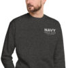 Embroidered NAVY HMCS YORK Unisex Premium Sweatshirt (White Thread) - Image 8