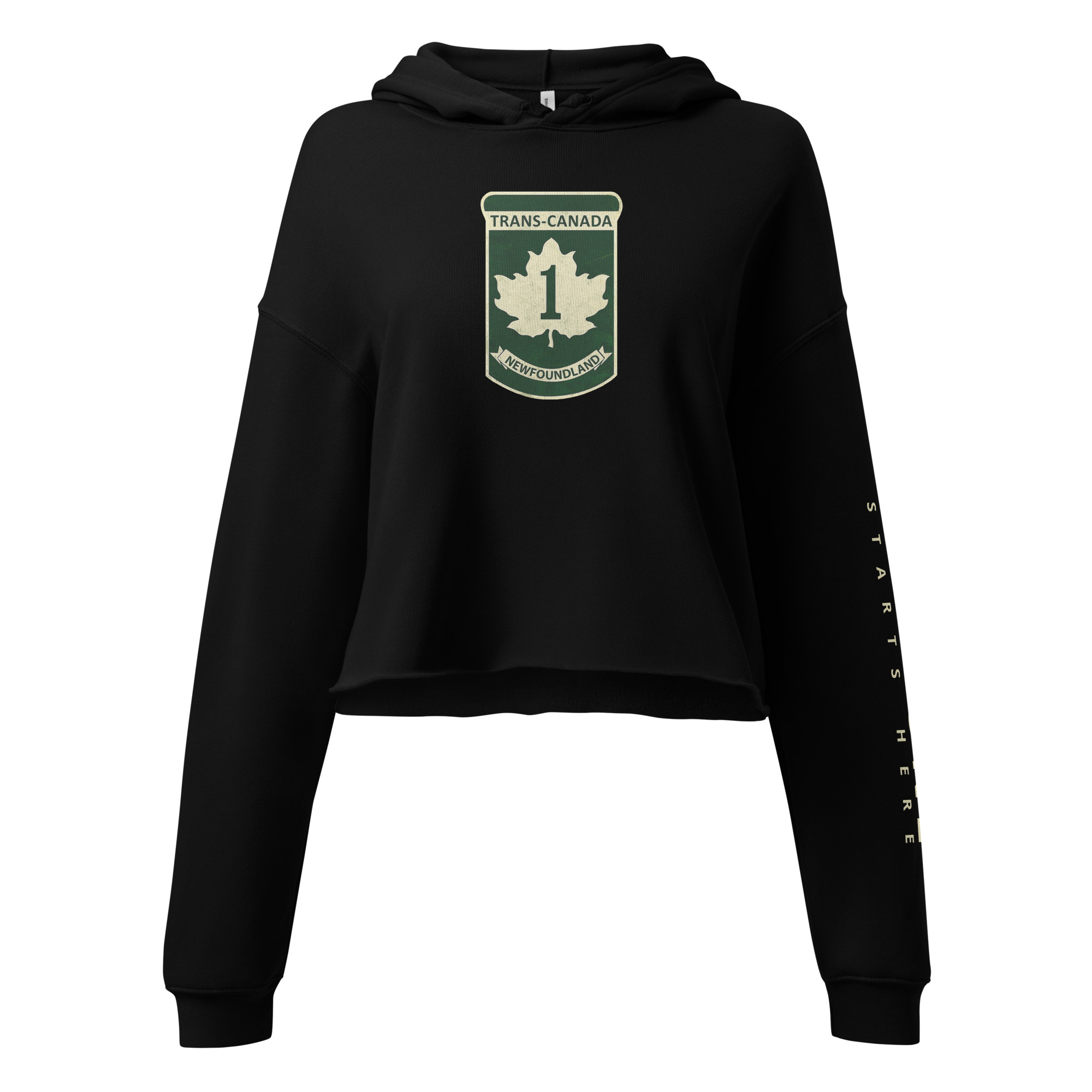 TCH MILE ONE NEWFOUNDLAND Crop Hoodie - Image 3