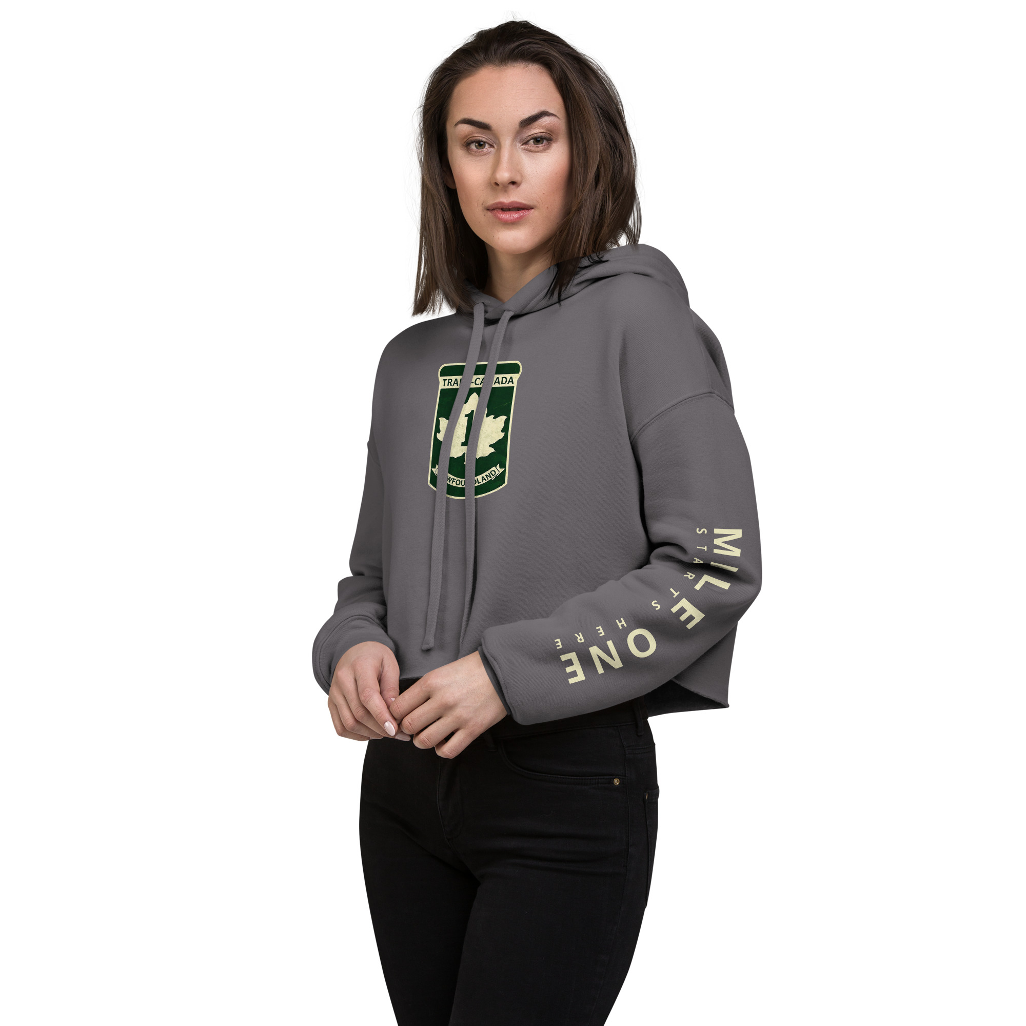 TCH MILE ONE NEWFOUNDLAND Crop Hoodie - Image 17