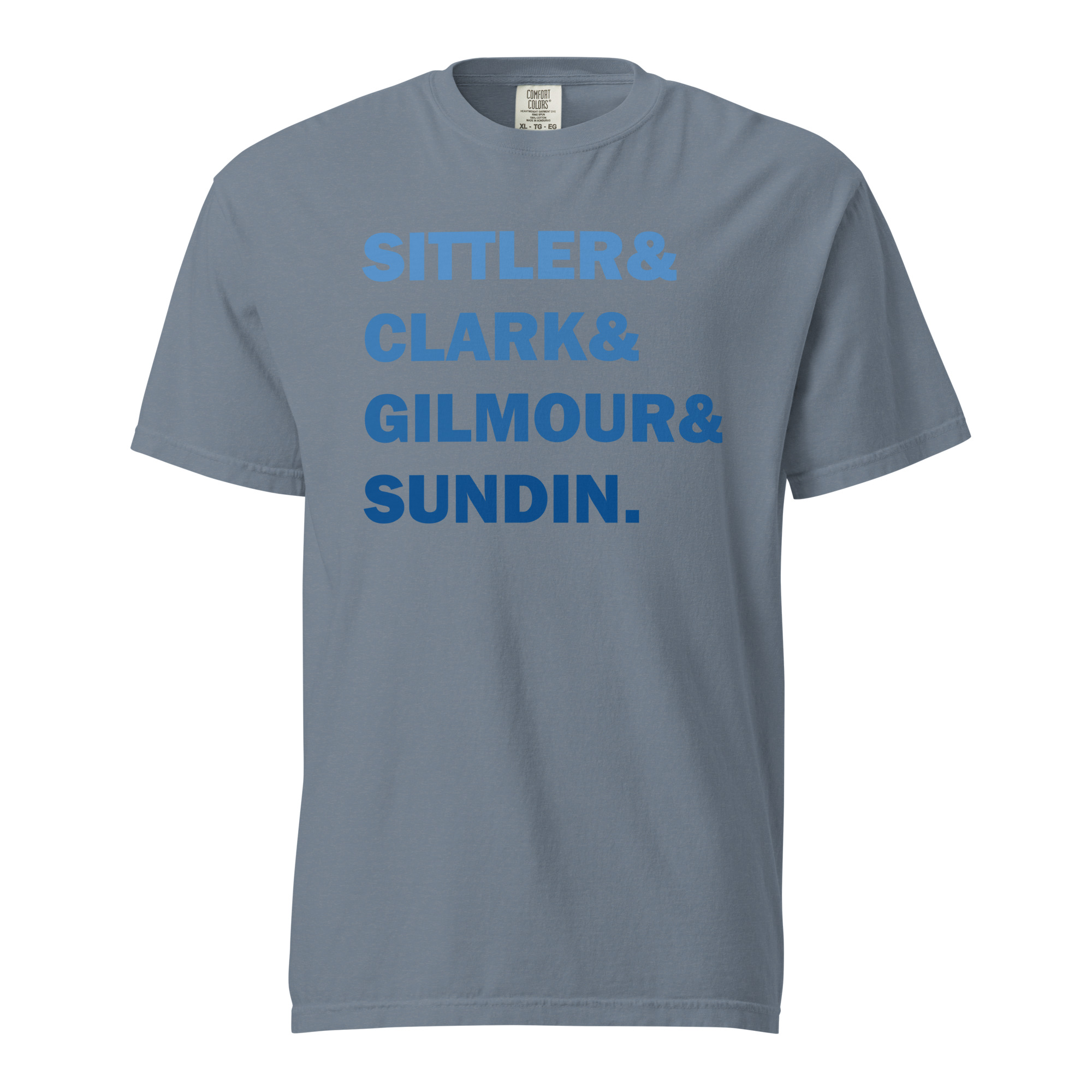 SITTLER&CLARK&GILMOUR&SUNDIN (Blue Edition) Unisex garment-dyed heavyweight t-shirt - Image 4