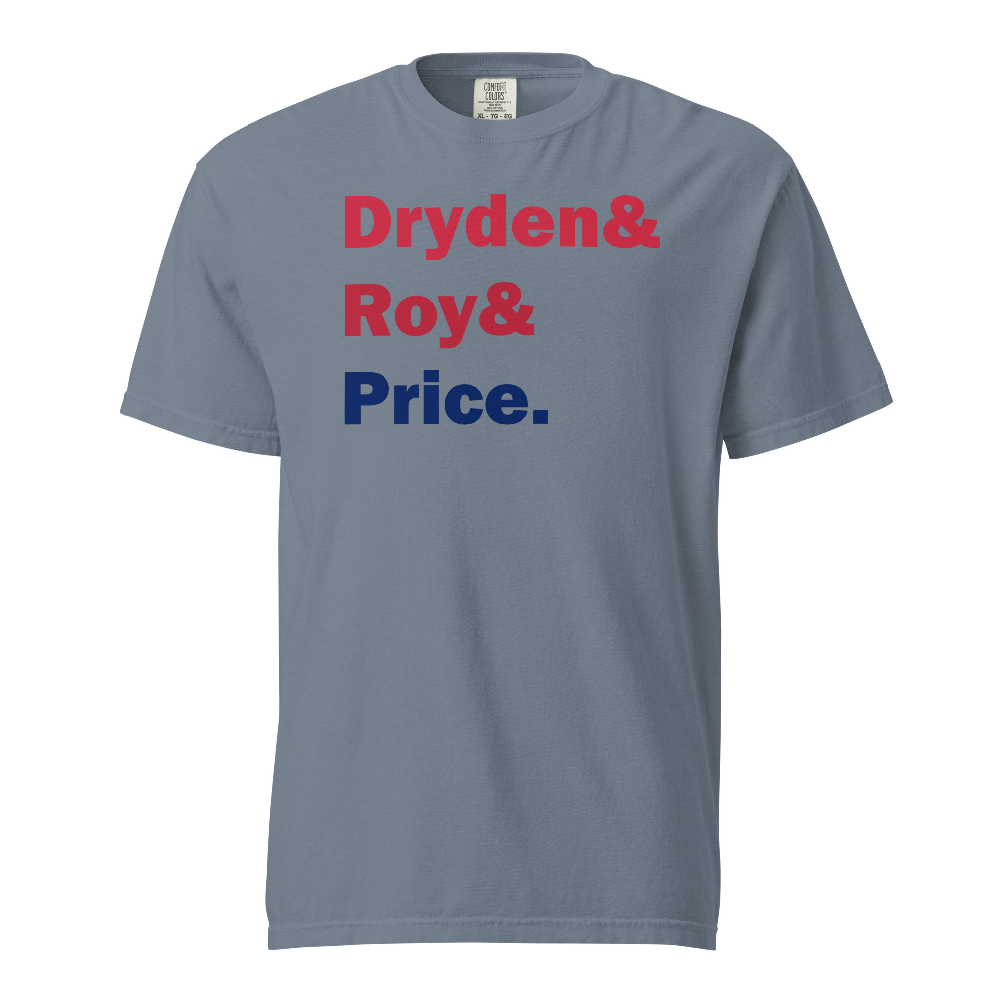 DRYDEN&ROY&PRICE (Red & Blue edition) Unisex garment-dyed heavyweight t-shirt - Image 7