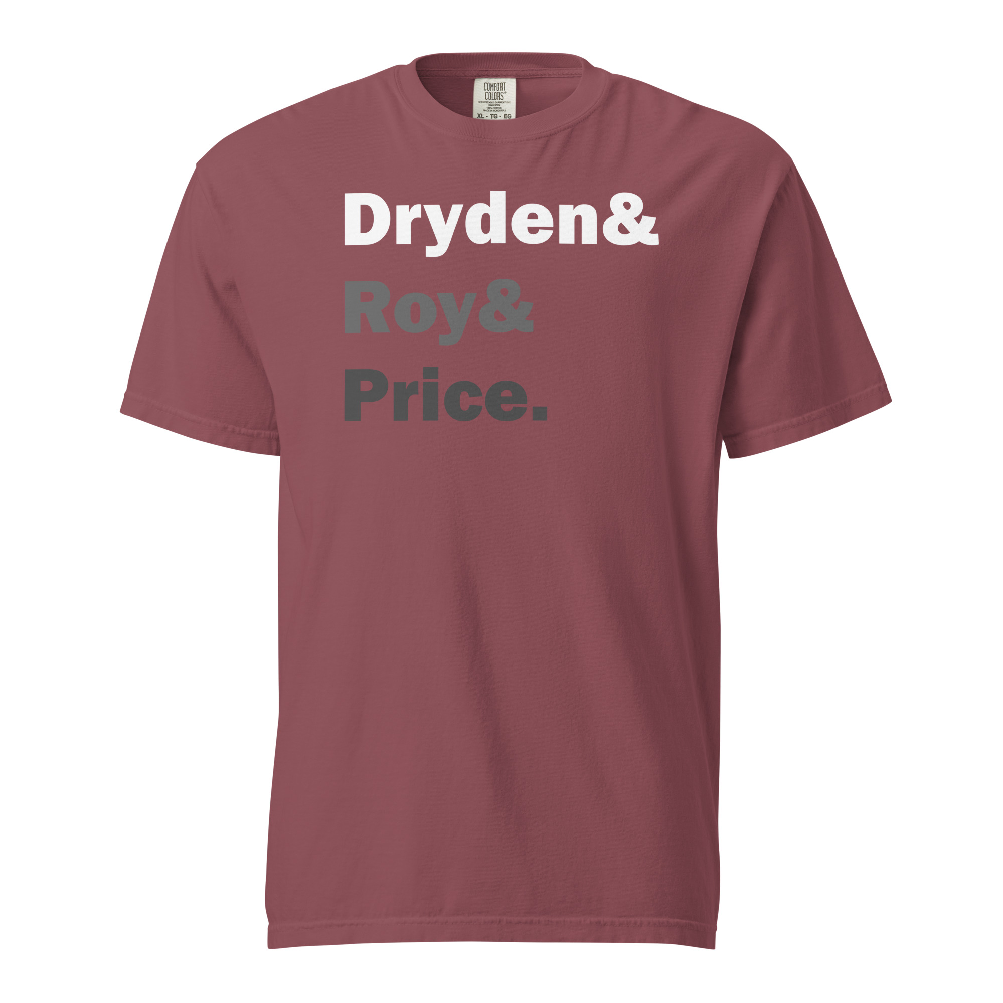 DRYDEN&ROY&PRICE (Black & White Edition) Unisex garment-dyed heavyweight t-shirt - Image 4