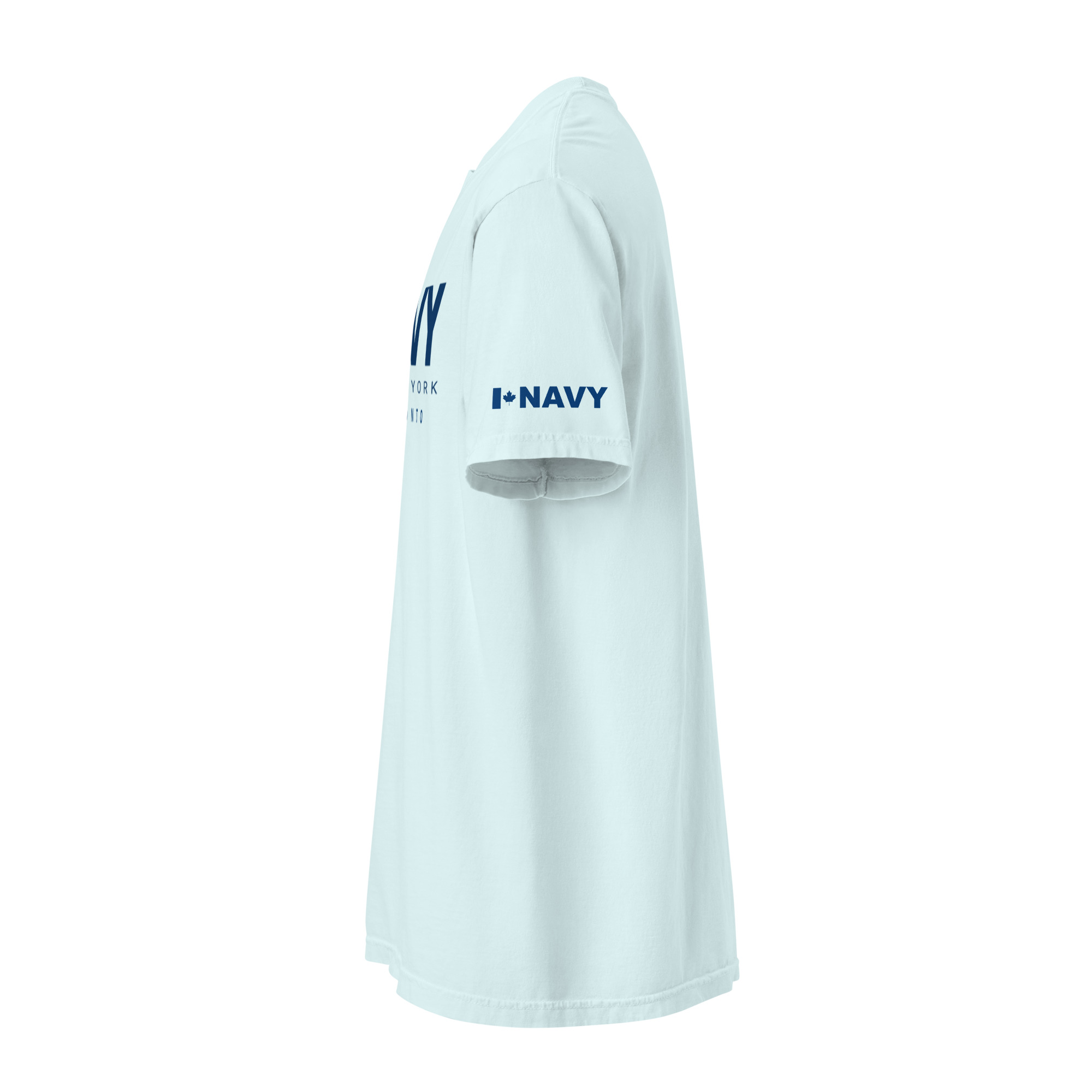 NAVY HMCS YORK Unisex garment-dyed heavyweight t-shirt (Blue Text) - Image 22