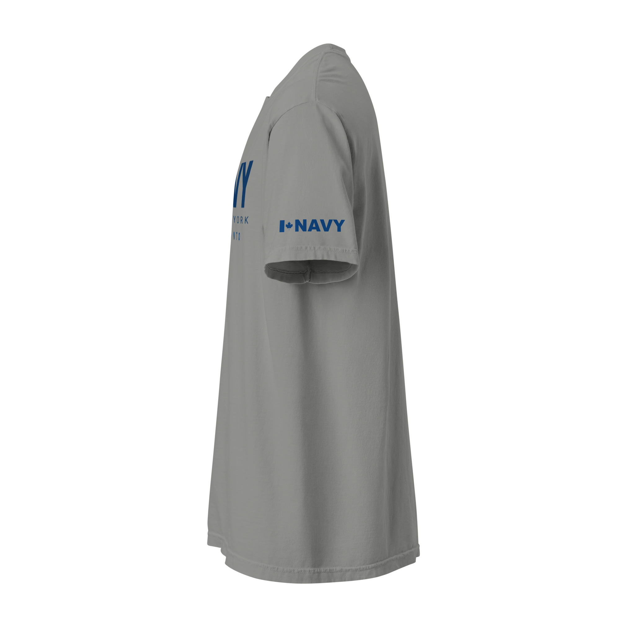 NAVY HMCS YORK Unisex garment-dyed heavyweight t-shirt (Blue Text) - Image 13