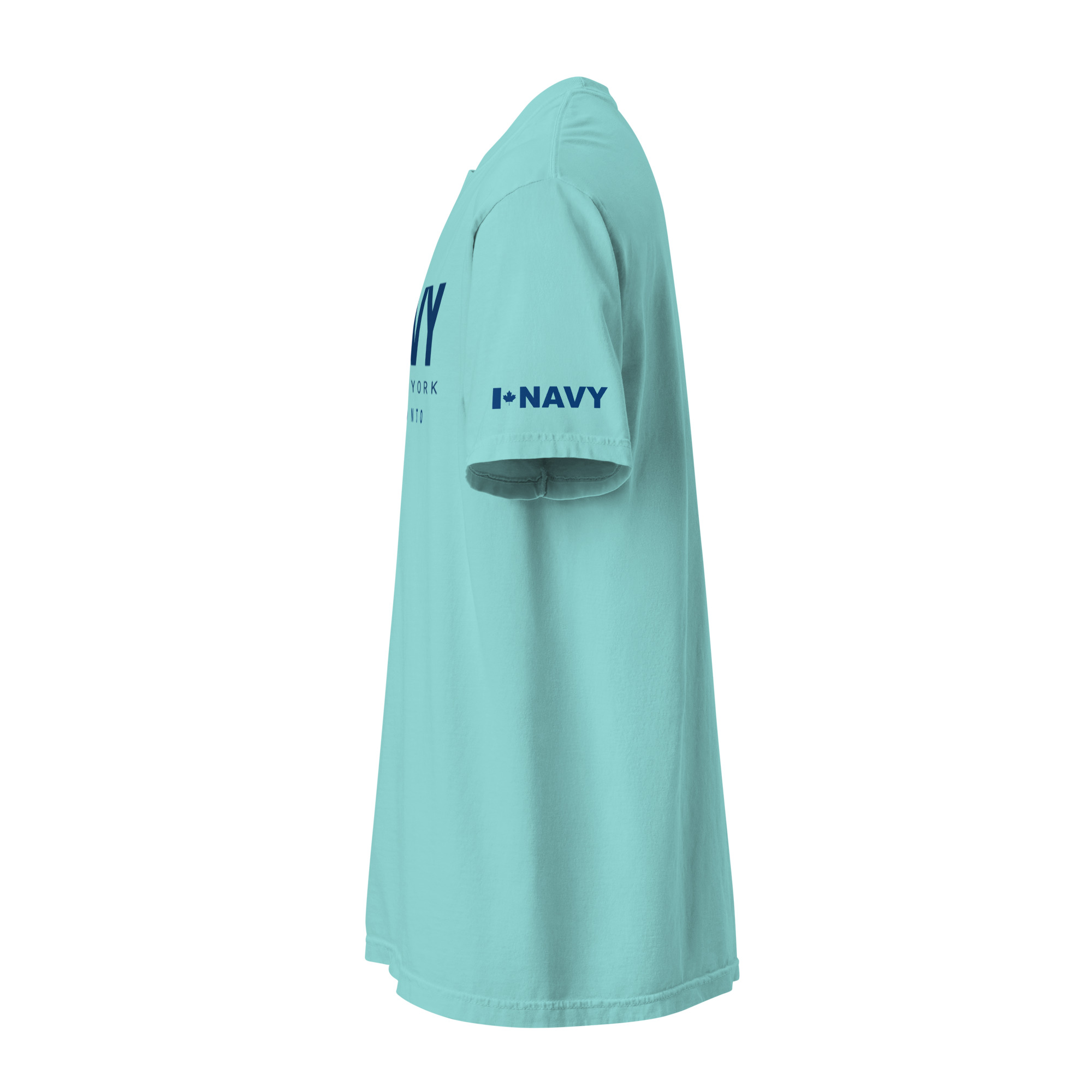 NAVY HMCS YORK Unisex garment-dyed heavyweight t-shirt (Blue Text) - Image 19
