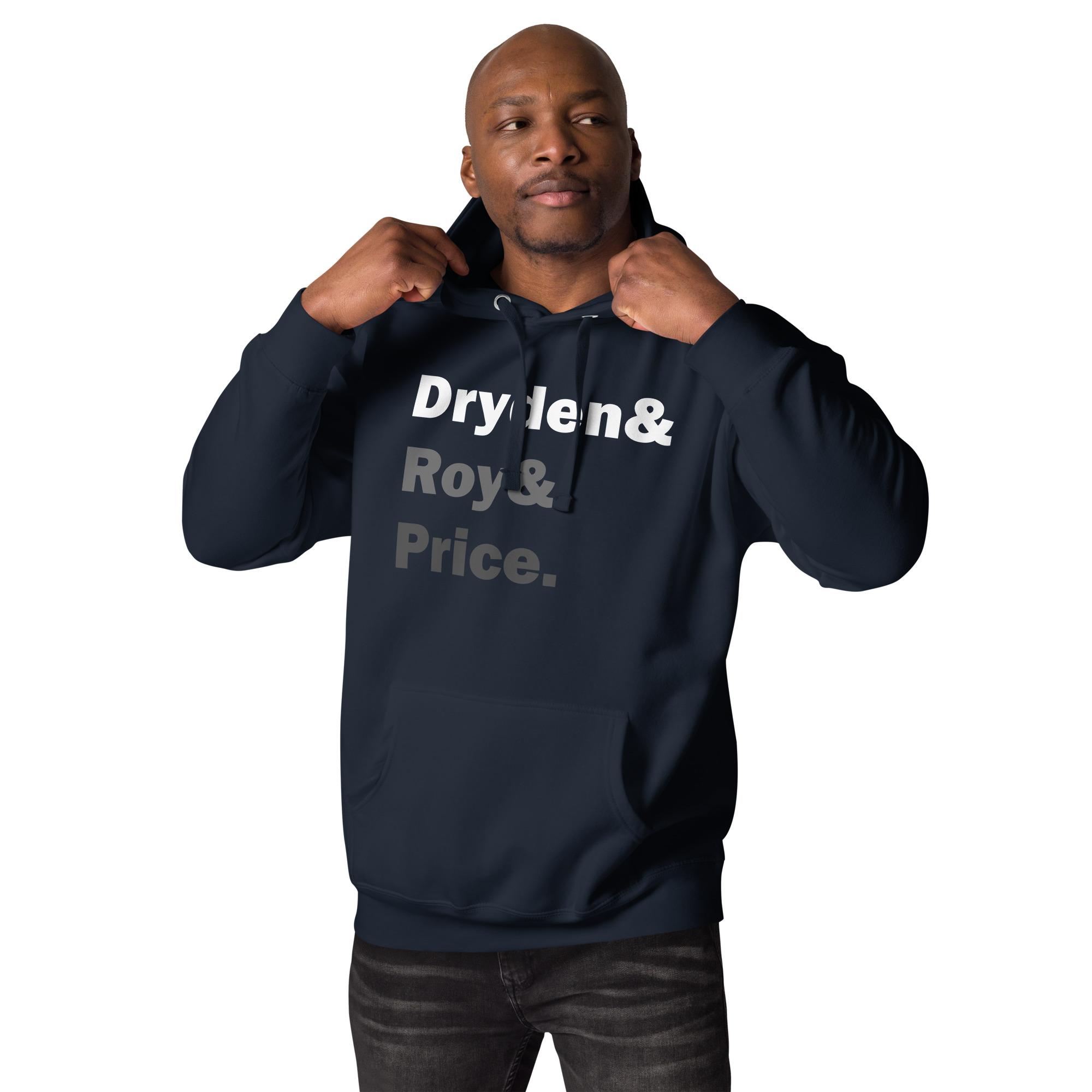 DRYDEN&ROY&PRICE (Black & White Edition) Unisex Hoodie - Image 2