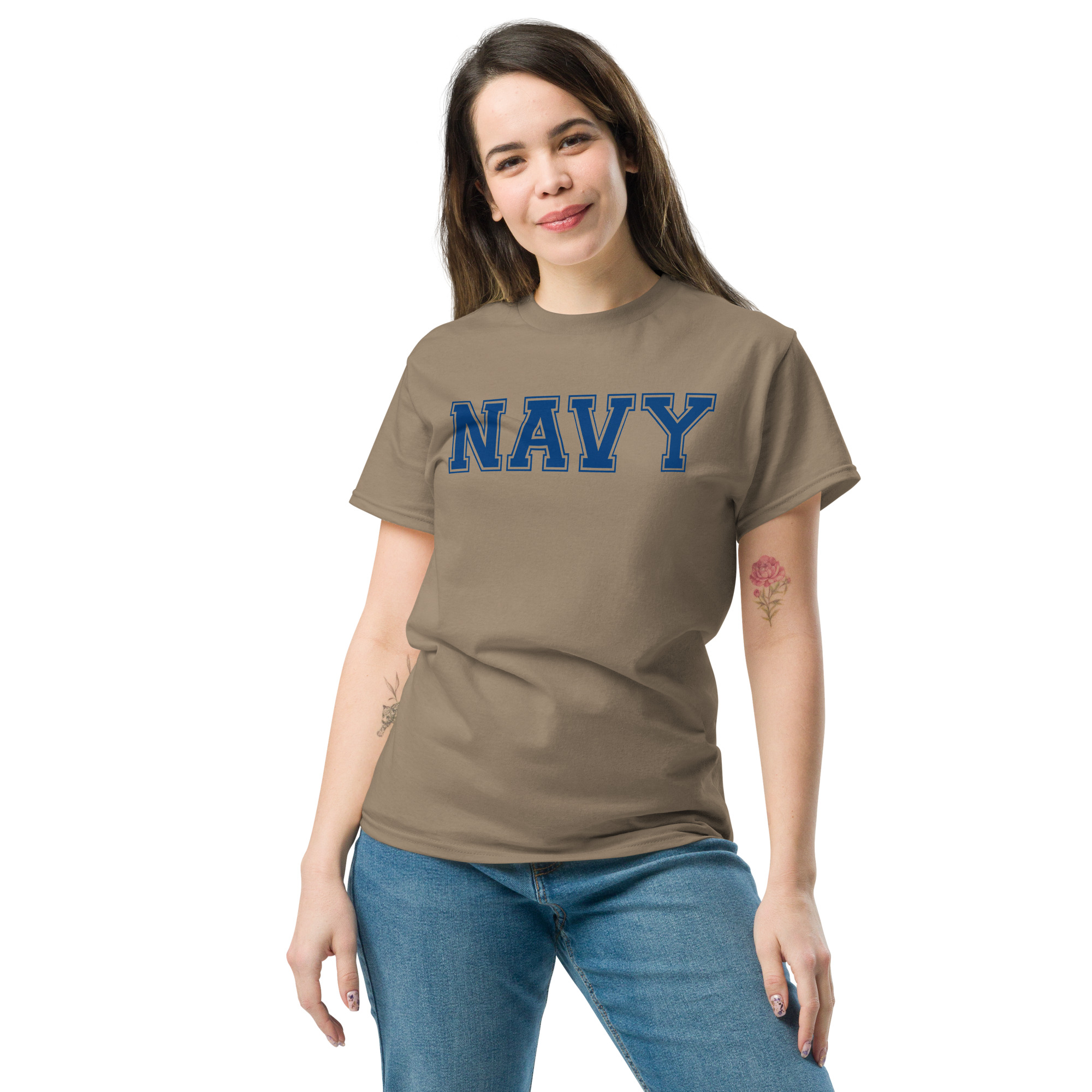 NAVY (varsity blue)Unisex classic tee - Image 2