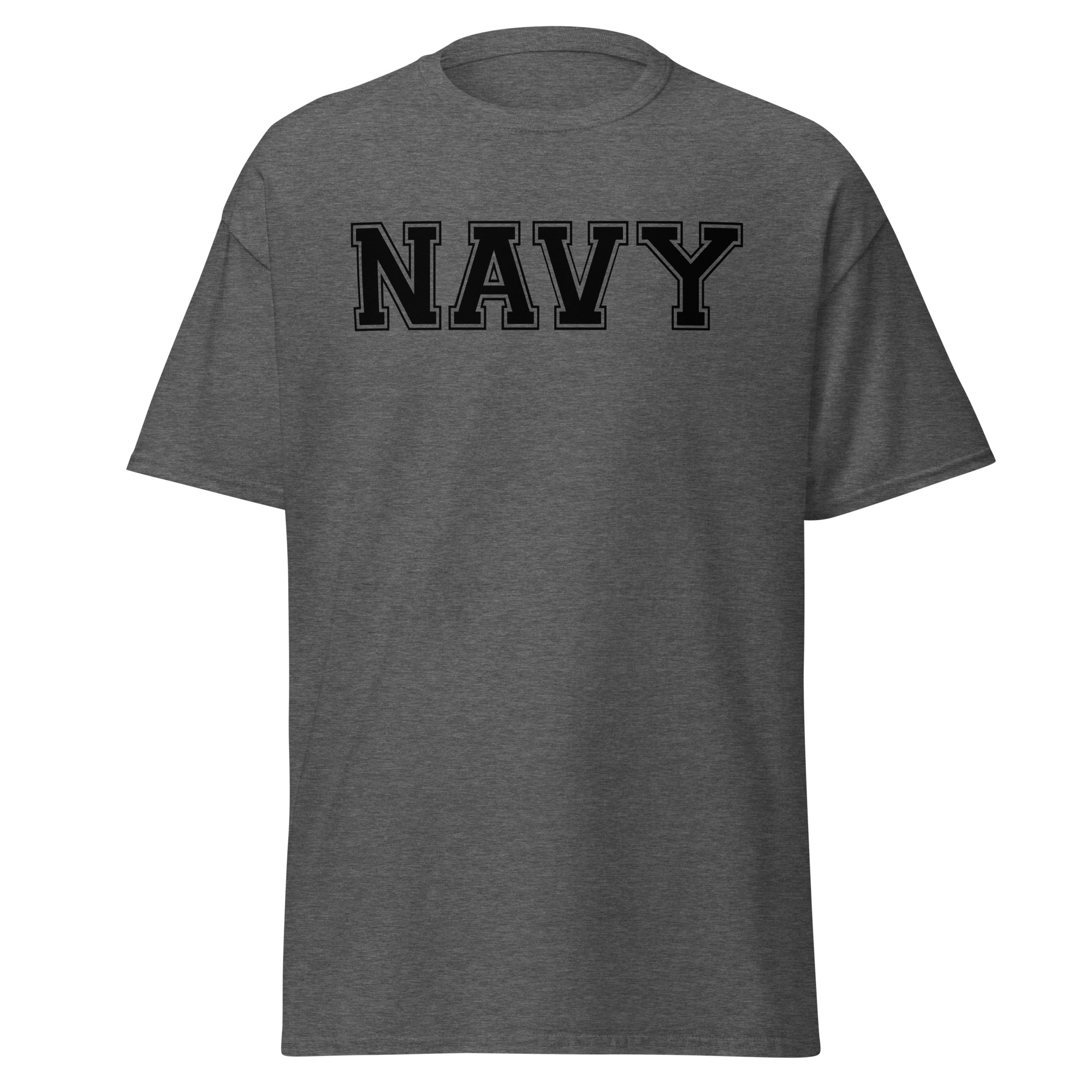NAVY (varsity black) Unisex classic tee - Image 5