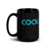 Cool On Christ Retro Blue Black Glossy Mug - Image 4