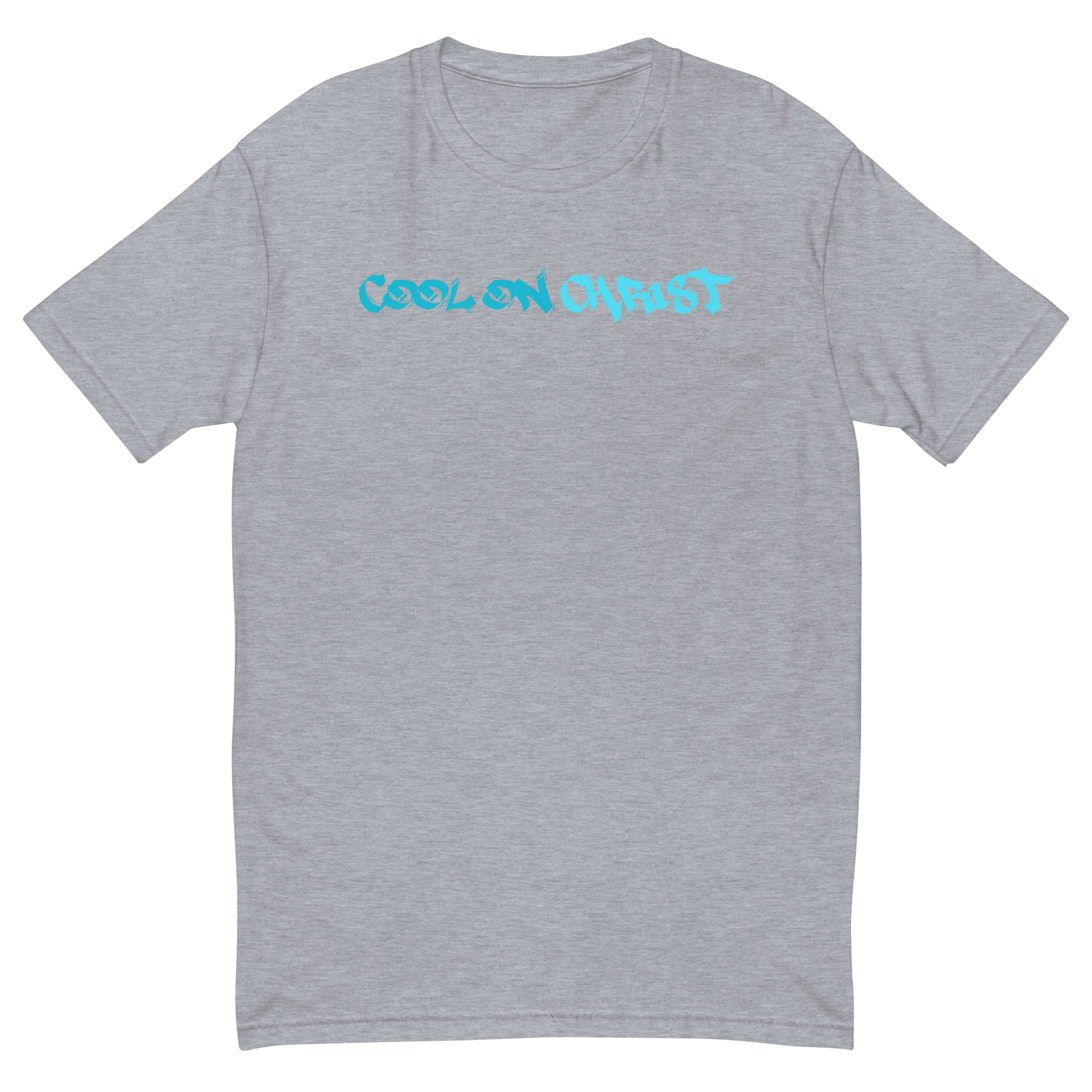 Cool On Christ Grafitti Blue Fitted Short Sleeve T-shirt - Image 5