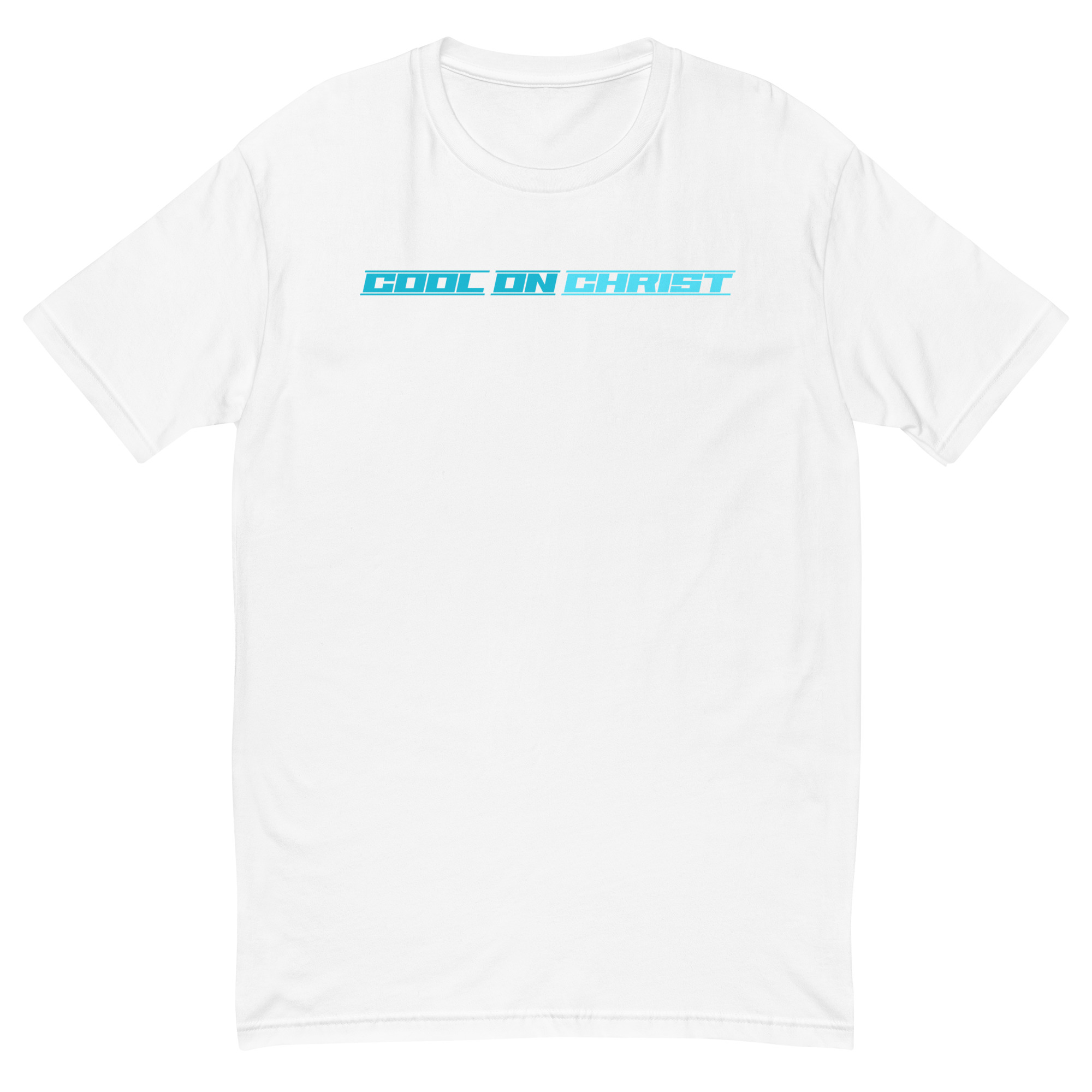 Cool On Christ Modern Blue Fitted Short Sleeve T-shirt - Image 8