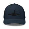FINGER & JIGGER (Stylized Black) Trucker Cap - Image 8