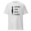 SUPPORT YOUR LOCAL FISHERY (Black Logo) Unisex classic tee - Image 13