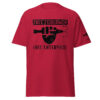 FIST & JIGGER: FREE FISHERMEN FREE ENTERPRISE (Black Distressed Logo) Unisex classic tee - Image 2