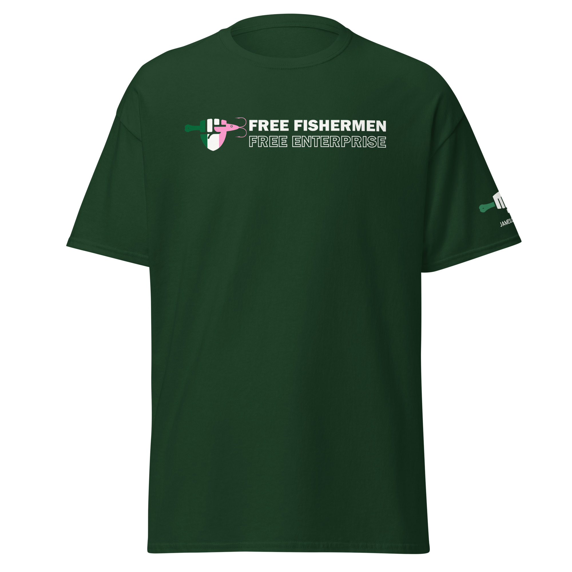 FIST & JIGGER: FREE FISHERMEN FREE ENTERPRISE (Republic Logo) Unisex classic tee - Image 9