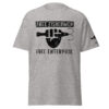 FIST & JIGGER: FREE FISHERMEN FREE ENTERPRISE (Black Distressed Logo) Unisex classic tee - Image 23